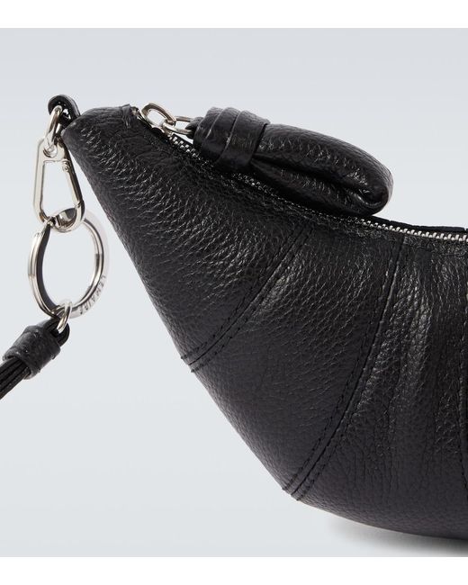 Lemaire White Croissant Leather Coin Purse for men