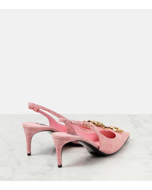 Escarpins 65 a logo Dolce & Gabbana en coloris Pink