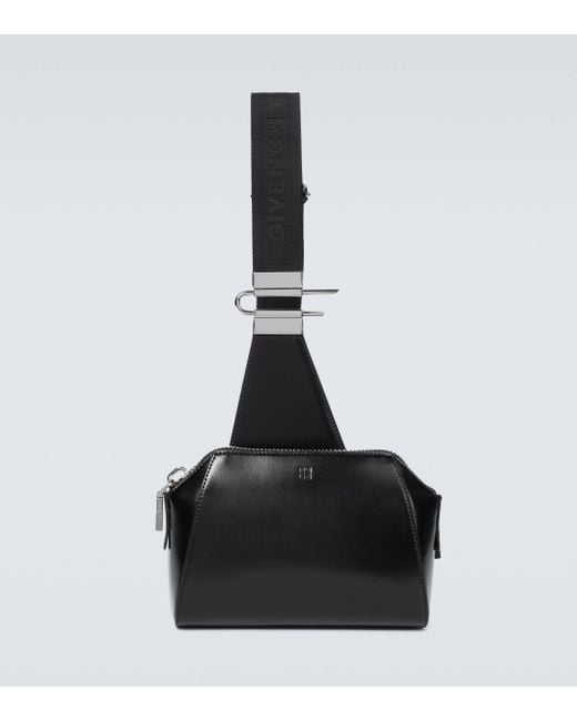 Givenchy Black Antigona Leather Crossbody Bag for men
