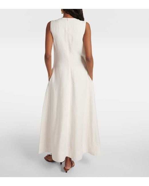 Totême  White A-Line Maxi Dress