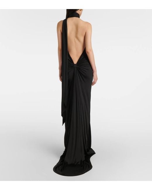 Nina Ricci Black Asymmetric Gown