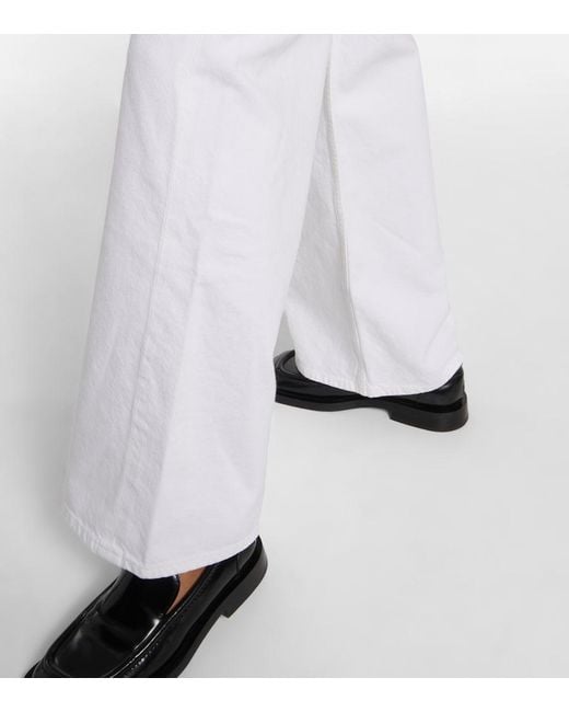 Agolde White Minka Denim Cargo Pants