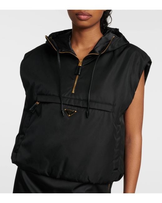 Prada Black Re-nylon Puffer Vest