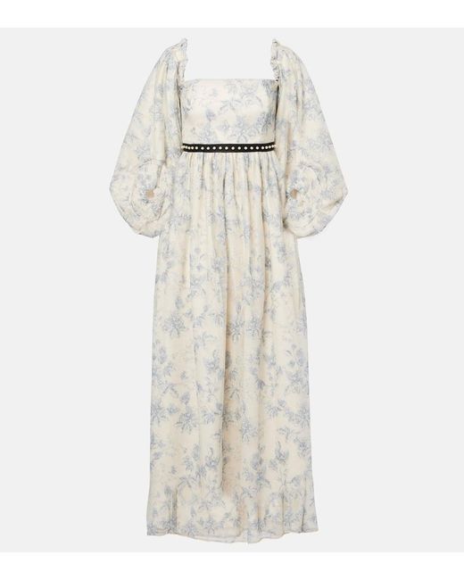 Agua Bendita White Maxikleid Alheli