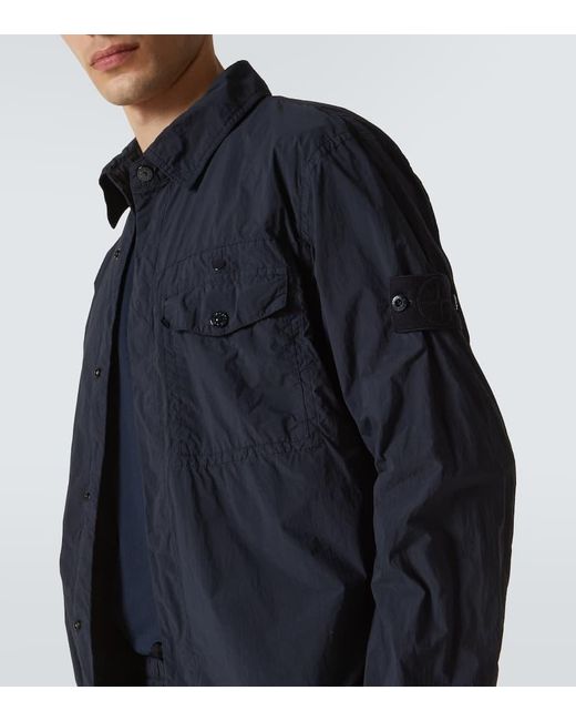 Stone Island Hemd Ghost Compass in Blue für Herren