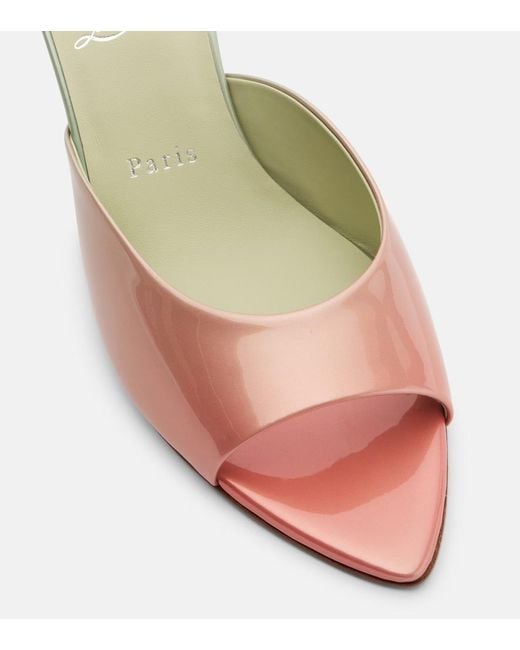 Christian Louboutin Pink Miss Z Leather Sandals