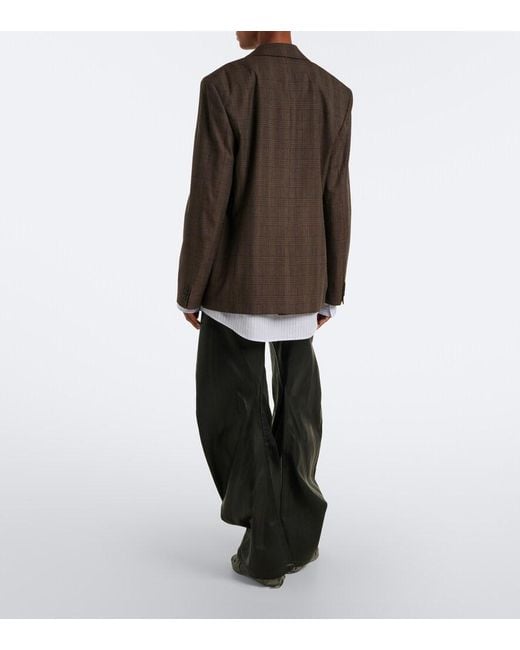 Acne Black Coated Barrel-Leg Jeans