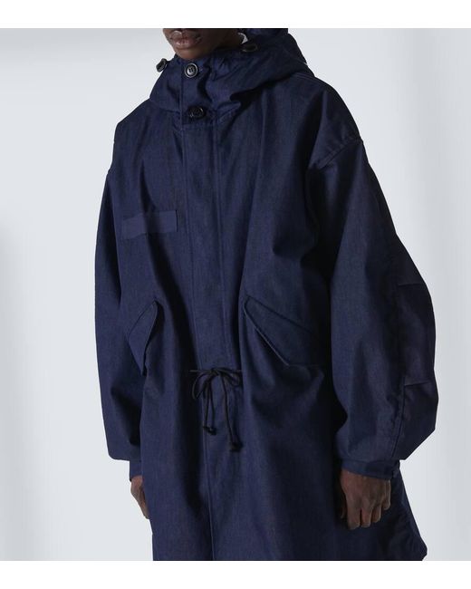 Junya Watanabe Blue X C.p. Company Layered Denim Jacket for men