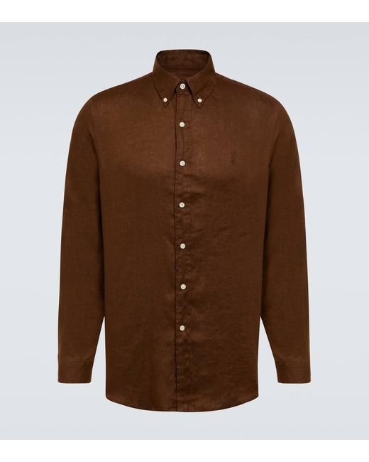 Polo Ralph Lauren Hemd aus Leinen in Brown für Herren