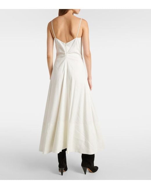 Proenza Schouler White Ruby Linen-Blend Midi Dress
