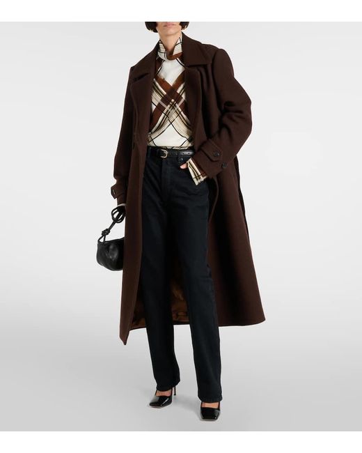 Agolde Blue '90S Pinch Waist Long High-Rise Straight Jeans