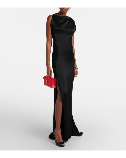 Christian Louboutin Black Lady Z Peep Toe Pump