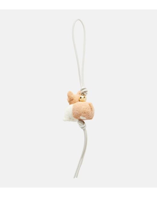 Charm Per Borsa Corgi di Loewe in White