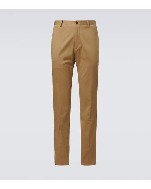 Pantaloni Slim di Etro in Natural da Uomo