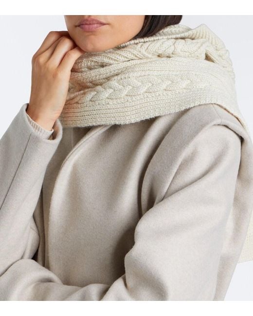 Isabel Marant Natural Honorine Wool And Alpaca Scarf