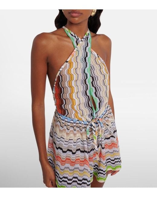 Missoni Multicolor Zig Zag Playsuit