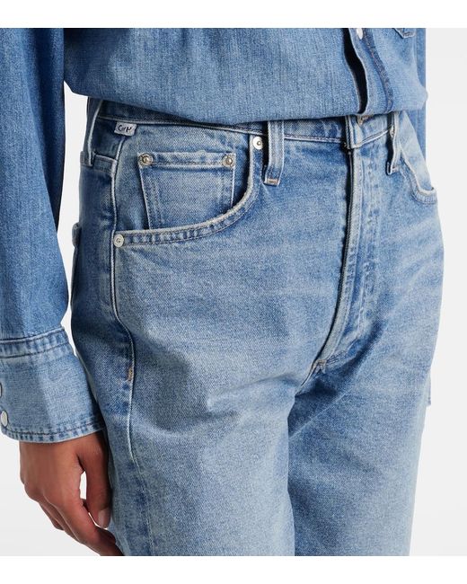 Citizens of Humanity Blue Delfina Straight Jeans