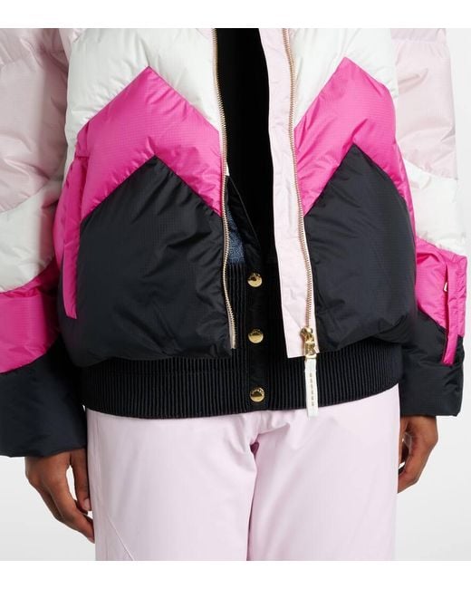 Giacca Da Sci Vanja A Zig-Zag di Bogner in Pink