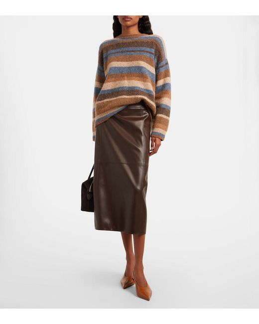 Max Mara Brown Midi Skirt