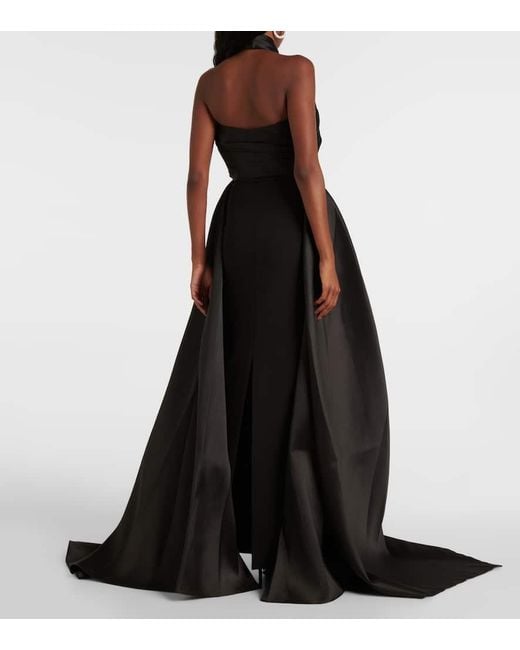 Solace London Black Trost London Long Rumi Kleid