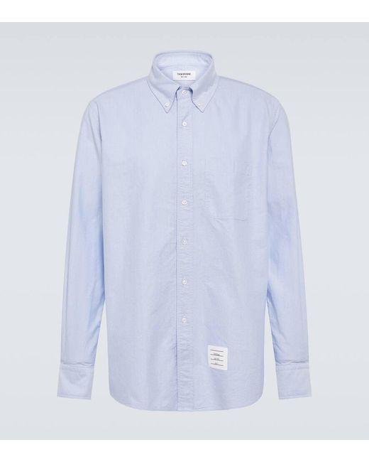 Camisa oxford de algodon Thom Browne de hombre de color Blue