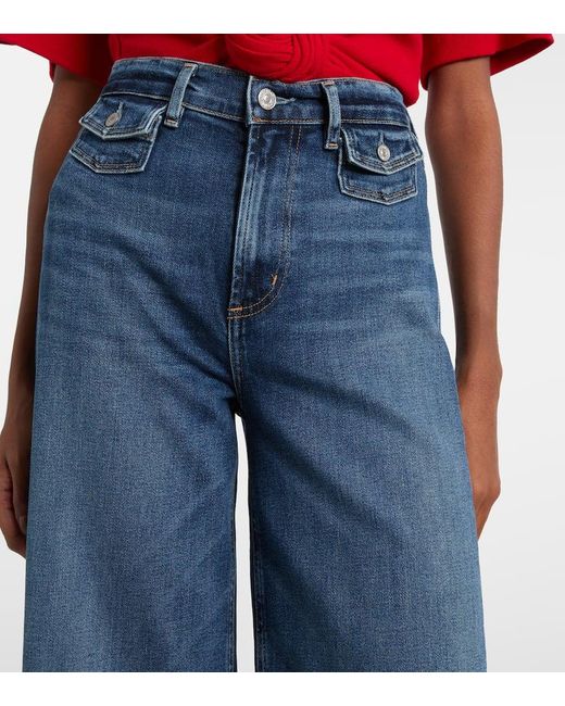 Citizens of Humanity Blue Issy High-Rise Wide-Leg Jeans
