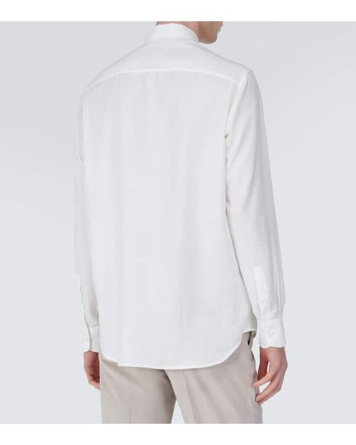 Camicia di Brioni in White da Uomo