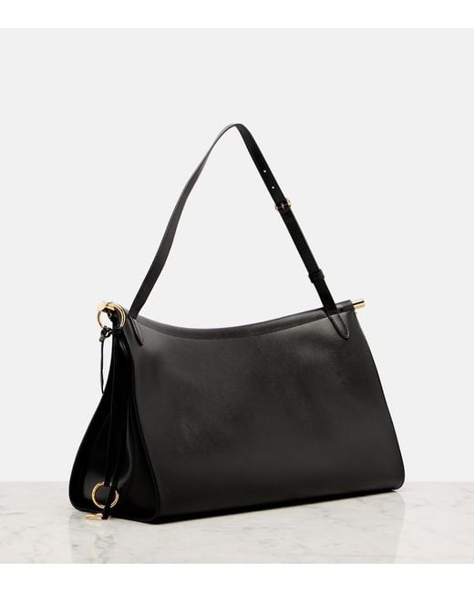 Alaïa Black Leather Bag Le Click East West Large