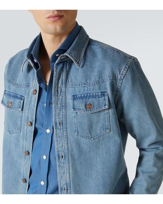 Tom Ford Blue Denim Shirt for men
