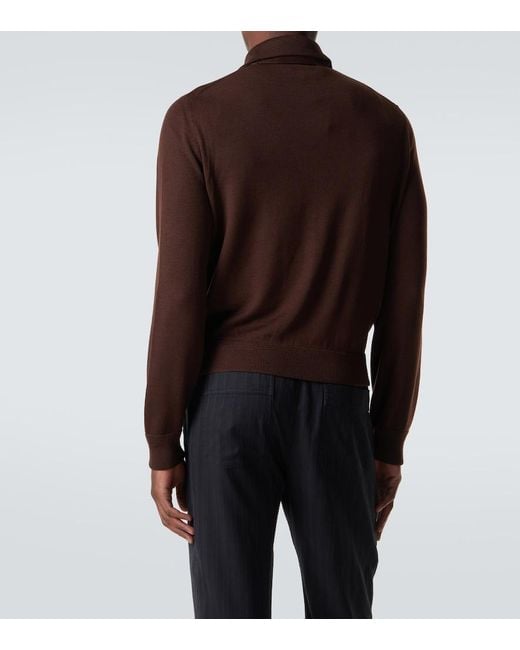 Tom Ford Cardigan Mit Veloursleder in Brown für Herren