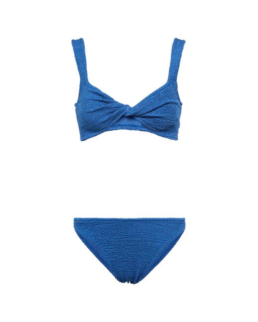 Hunza G Juno Bikini in Blue - Lyst