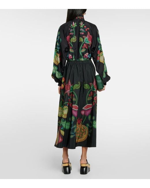 Falda midi de faya floral LaDoubleJ de color Multicolor