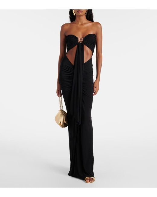 Christopher Esber Black Disconnect Stone Gown