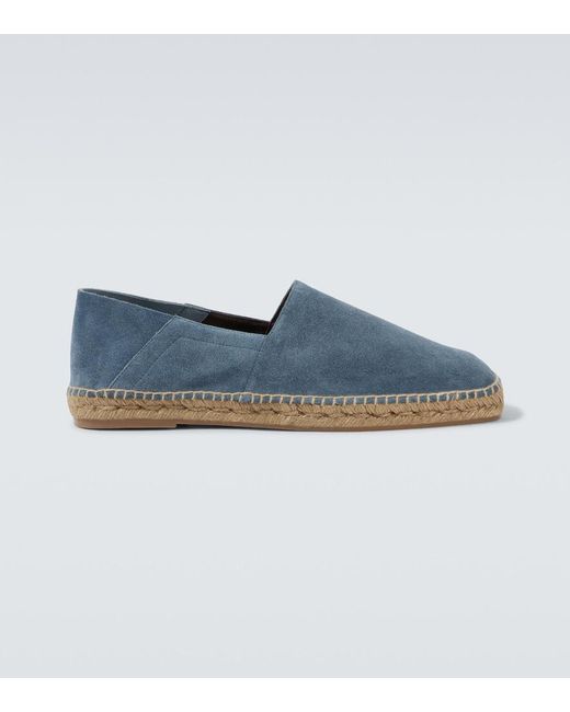 Tom Ford Blue Barnes Suede Espadrilles for men