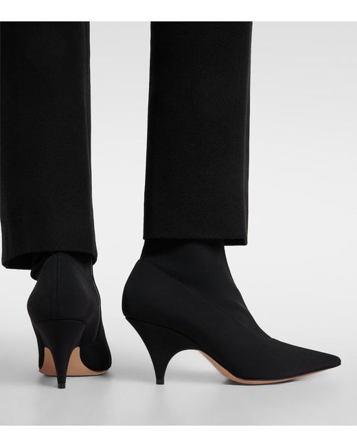 Gianvito Rossi Black Osaka Canvas Ankle Boots
