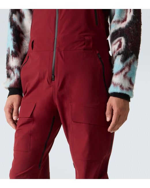 Aztech Mountain Red Hayden Ski Salopettes for men
