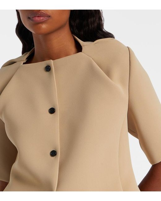 Khaite Natural Vali Crepe Top