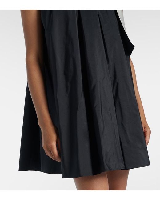 Max Mara Black Pleated Minidress