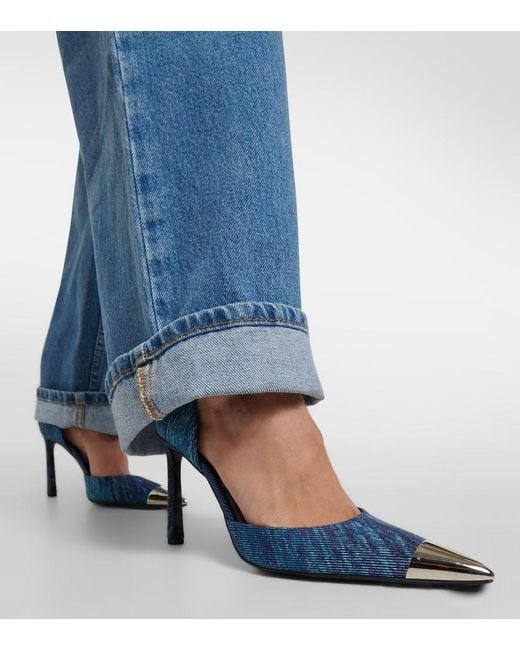 Area Blue X Sergio Rossi Denim Pumps