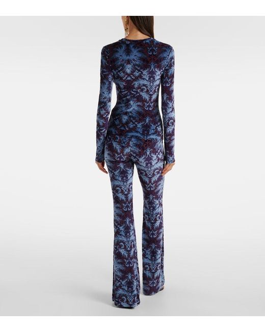 Etro Blue Jersey Top