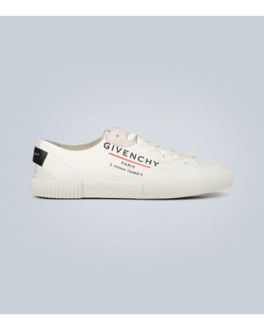 givenchy low sneakers in canvas