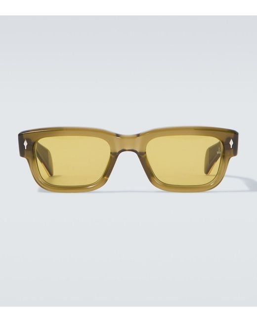 Jacques Marie Mage Eckige Sonnenbrille in Green für Herren