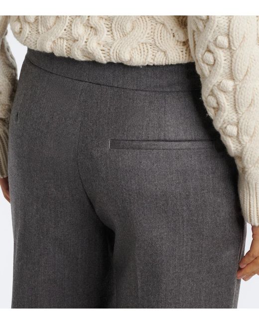 Stella McCartney Gray Wool Straight Pants