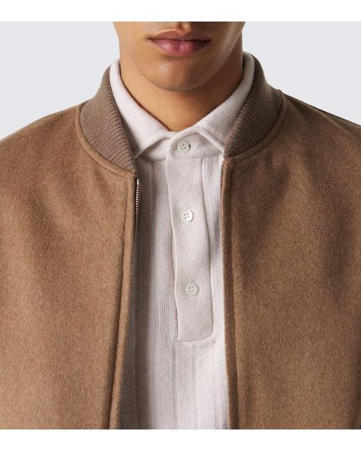 Lardini White Cashmere Polo Sweater for men