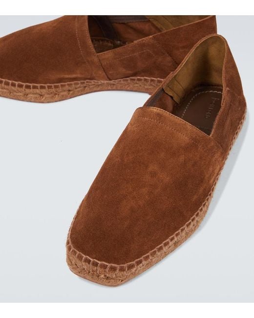 Tom Ford Brown Barnes Suede Espadrilles for men