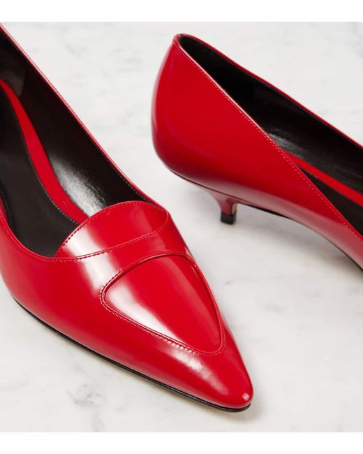 The Row Red Pumps Viv Aus Leder