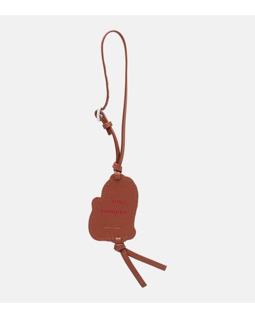 Loewe Red Lion Leather Bag Charm