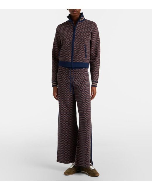 The Upside Blue Lumiere Margot Cotton-Blend Sweater