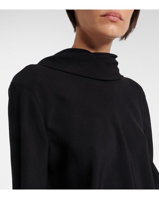 The Row Blue Evo Draped Top