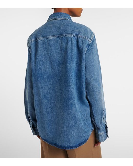 AMI Blue Ami De Cour Denim Shirt